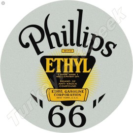 Phillips 66 11.75" Round Metal Sign
