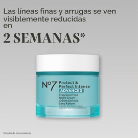 No7 Protect & Perfect Intense Advanced Fragrance Free Night Cream - Vitamin E & Shea Butter Face Cream - Fine Line Reducing Moisturizer with Collagen 