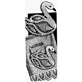 Laura Wheeler 705 Vintage Laura Wheeler SWAN MOTIF Pattern to Crochet (Reproduction)