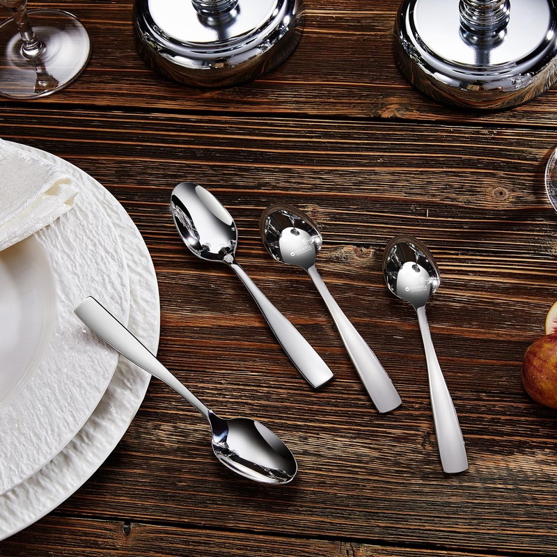 KEAWELL Premium 4-Piece Louis Spoon Set, 18/10 Stainless Steel, Set