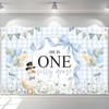 Ticuenicoa One Silly Goose Banner 70.8x43.3 Inch - Blue Gingham
