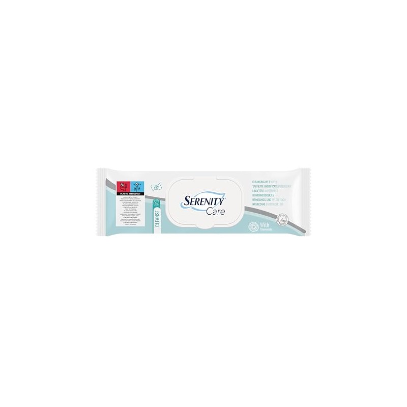 Serenity Skincare Salviette Detergenti with Camomilla, 63 Salviette