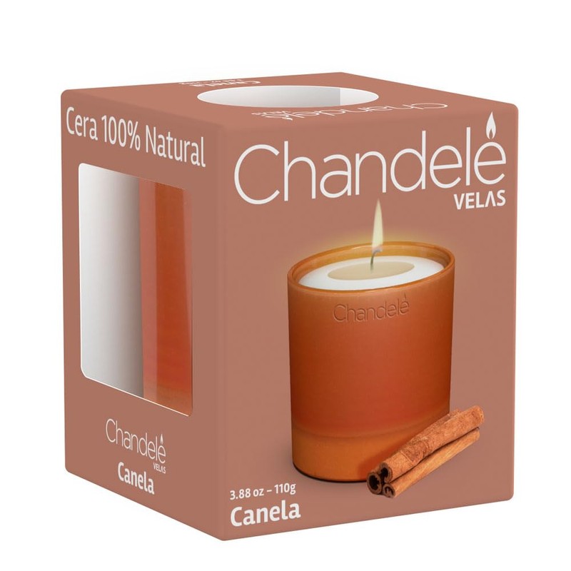 Vela aromática Canela en Vaso de barro