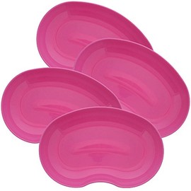 Nierenschale Kosmetex aus Kunststoff, lebensmittelecht, desinfizierbar, autoklavierbar, farbig sortiert, 4x Pink