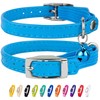 CollarDirect Leather Cat Collar, Cat Safety Collar with Elastic Strap,