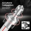 Integrated Pipe Threading Tool, 1/2“ And 3/4” Drill Compatible Dual-Function