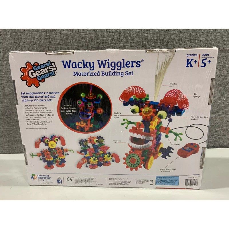 Learning Resources Wacky Wigglers 130 Piece Buliding Set Motorized Sealed