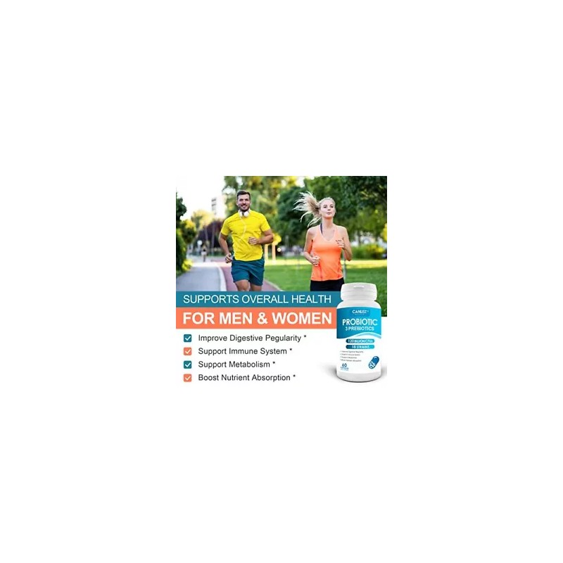 100 Billion Probiotics CFU Potency Gut Health Women Men 60