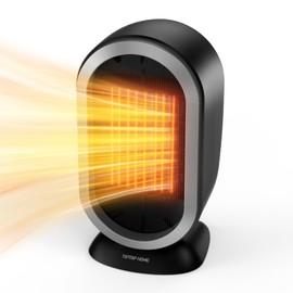 Space Heater, Space Heaters for Indoor Use, Portable Heater PTC Fast Heating Safe Quiet Ceramic Heater, Electric Heater with Thermostat, Small Space Heater for Office Desk Bathroom Bedroom