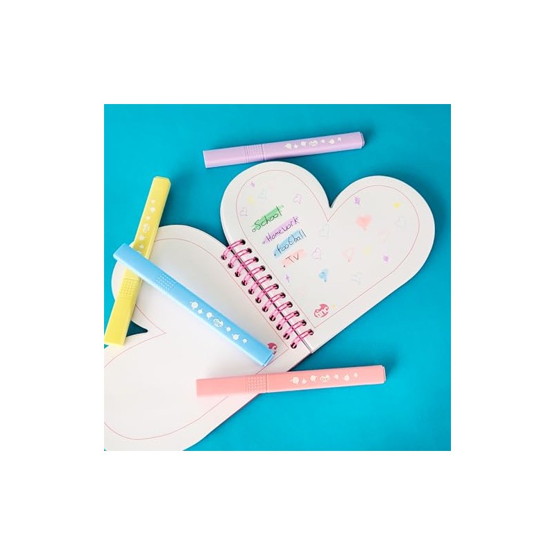 Tinc A5 Heart Shaped Wire Bound Notebook Jotterpad - Cute