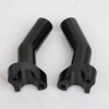 Unbranded Black 4.5" Pullback Handlebar Risers For Harley Softail Dyna