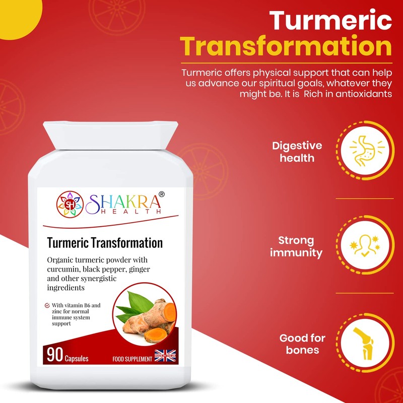 Turmeric Transformation | 90 Capsules. Ayurvedic Gold, Joint Support &
