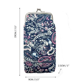 sioglam Soft Eye Glass Case Classic Sunglass Eyeglass Case Eyeglasses Purse Kiss Lock Glasses Sunglasses Cases For Women Girls Gifts（Multi Pink