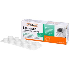 Echinacea-ratiopharm 100 mg tablets vegetable immunostimulant, pack of 20 tablets