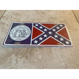 Bandit Smokey and the Bandit 1977 Firebird Trans Am Georgia License Plate Embossed