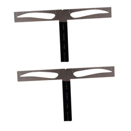 FRCOLOR 2pcs Portable Eyebrow Stencil Ruler Easy to Carry for Home and Travel Eyebrow Ruler Stencil Kit
