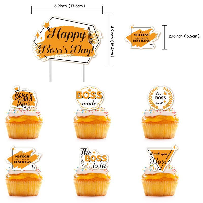 37 paquetes de adornos para tartas y cupcakes Happy Boss