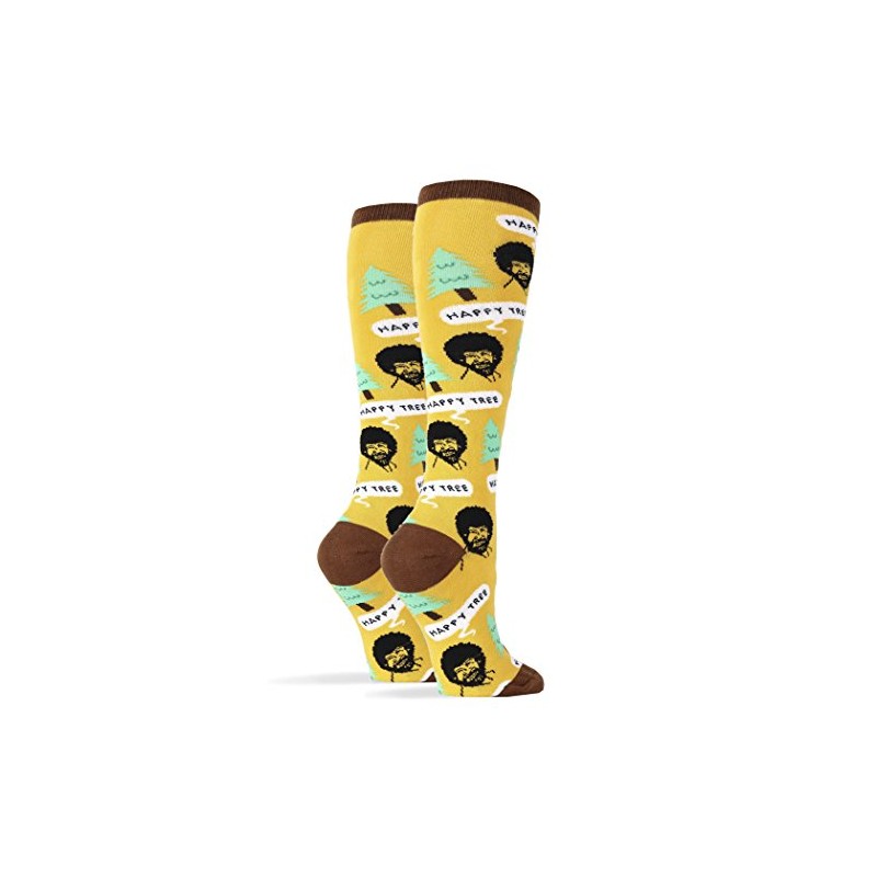 Oooh Yeah! Women's Bob Ross Knee High Socks