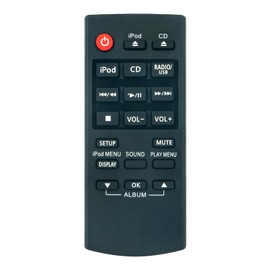 VINABTY N2QAYC000057 Ersatz Fernbedienung Kompatibel mit Panasonic Hi-Fi Audio System SC-HC37 SC-HC57 -HC37DB SC-HC57DB