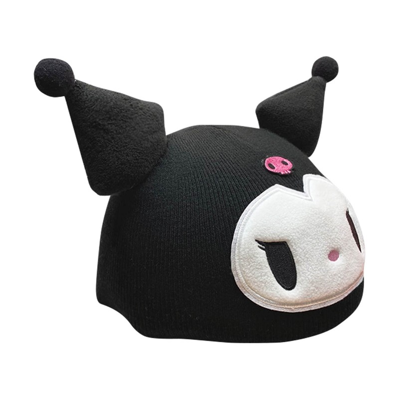 Hand Knitted Helmet Cover Cartoon Girl Cute Ski Helmet Hat