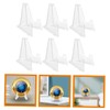 Operitacx 6pcs clear display stand ornament display stand coin holders