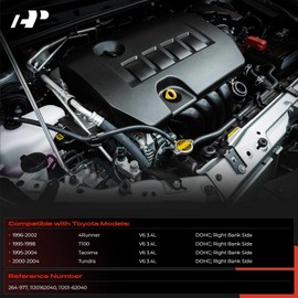 A-Premium Right Engine Valve Cover, with Gasket, Compatible with Toyota 4Runner 1996-2002, T100 1995-1998, Tacoma 1995-2004, Tundra 2000-2004, V6 3.4L DOHC, Replace # 1120162040