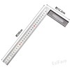EsiFare Right Angle Ruler, Woodworking Ruler, Building Setting Rule, L-Shaped