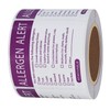 Hycodest 50x50mm 300 pcs Food Allergen Warning Labels Removable No