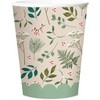 Quickdraw 16 x Christmas Paper Cups Traditional Holly Design Recyclable