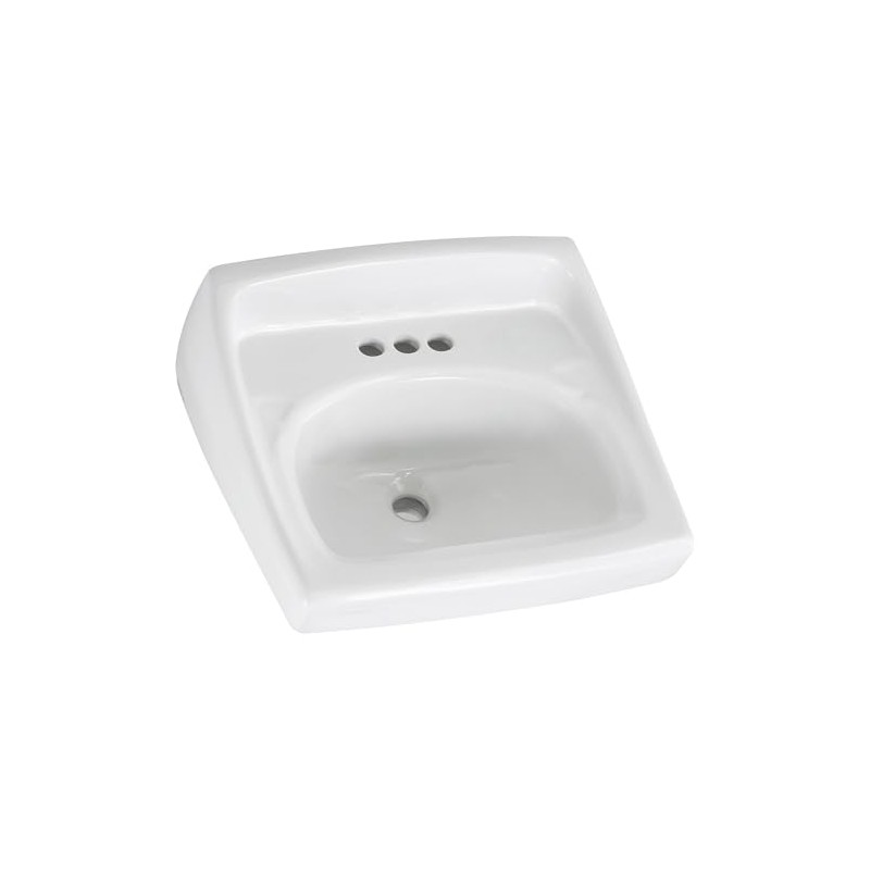 American Standard 0355.027.020 Lucerne Wall-Mount Lavatory Sink with 4-Inch Faucet