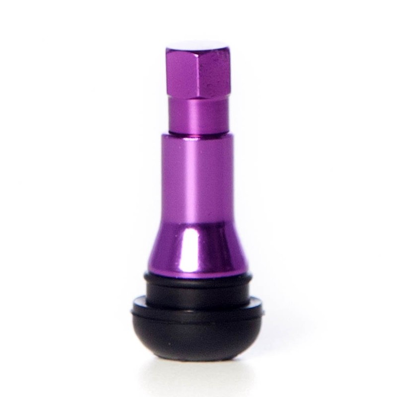 Circuit Performance Purple Rubber Valve Stems TR413 30mm (Set of