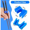 Pack of 12 Reusable Chopsticks Helpers, Colourful Chopsticks Use Trainer,