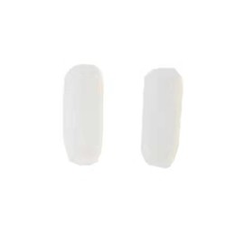PERFFITT Replacement Silicon Rubber Nose Pads Pieces for fit IC! IC Berlin Eye Prescription Glass Eyeglasses Frames (Milky White - 1 Pair)