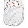 minination Infant Baby Swaddle Blanket, Safe Infant Sleep Zip Swaddle