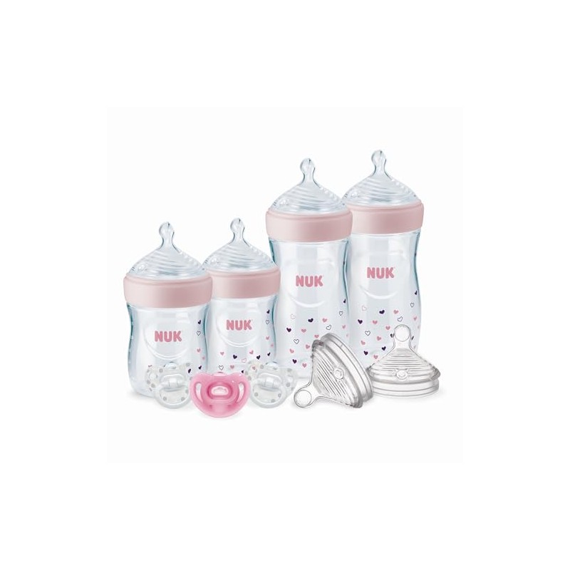 NUK Simply - Biberones naturales con set de regalo SafeTemp