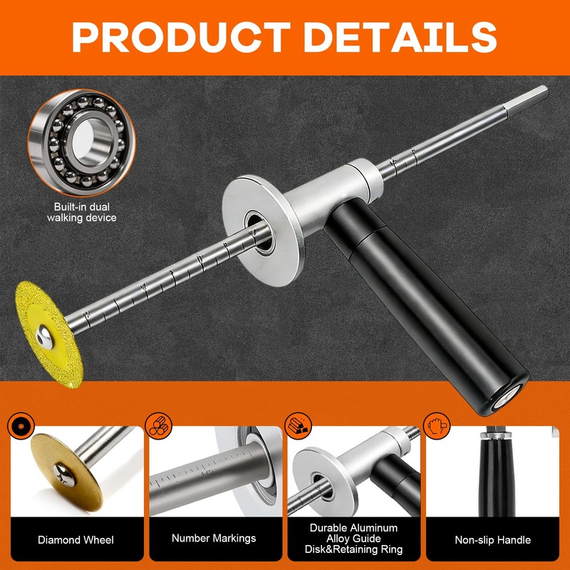 Inside Pipe Cutter for PVC Pipe Cutter,with 4 Diamond Grit