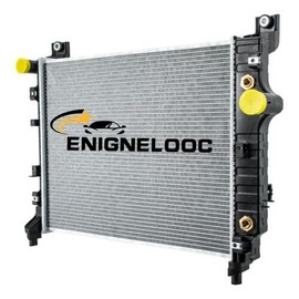 Enignelooc Aluminum Core Radiator for 2000-2004 Dodge Dakota Durango 2.5L, 3.7L, 3.9L, 4.7L 5.2L 5.9L 2001 2002 2003 00 01 02 03 04