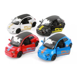 Kinsmart BOX OF 12 FIAT 500E LIVERY EDITION 1/28 DIECAST CAR KINSMART 5440DF
