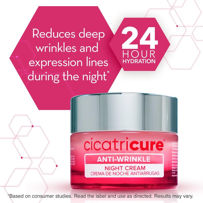 Cicatricure Anti-Wrinkle Night Face Cream: Intensive Overnight Aging Care, Moisturizes