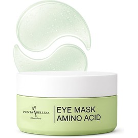 Punta Belleza Parches para Ojos de Hidrogel Ácido Hialurónico, Colágeno y Centella Asiática Anti Ojeras, Bolsas y Líneas Finas 60 Pzas