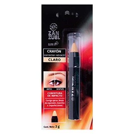 ZAN ZUSI - Crayón Corrector Retráctil. Tono CLARO, corrige ojeras, lineas de expresión, manchas e imperfecciones. Contenido de 2g.