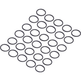 Audiofan O-Ring Fluorine Rubber Sealing Gasket Outer Diameter 1 x Inner Diameter 0.8 x Width 0.1 inch (25 mm) x 0.1 inch (2.5 mm) Set of 30