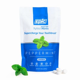 Epic 100% Xylitol Mints - Aspartame Free, Sugar Free - Peppermint Flavored Mints, 1000 Pieces (Pack of 1)