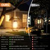 AOUNQ Solar Lanterns Outdoor Waterproof 4 Pack, Upgraded Brighter Hanging