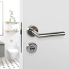 Stainless Steel Door Fitting, Door Handle on Round Rosette