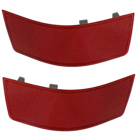 Baceyong 2 x Red Rear Bumpers Part Number A2048200174 A2048200274 Compatible with Me-rce-des-Be-nz GLK Class W204/X204 GLK250 GLK300 GLK350 2010-2012