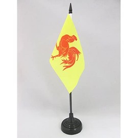 AZ FLAG Wallonia Table Flag 15 x 10 cm – Wallonian Region Table Flag 10 x 15 cm – Flags
