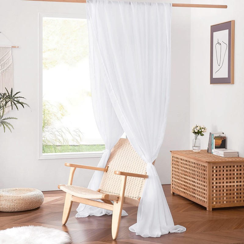 NICETOWN Kids Bed Canopy for Nursery - Decorative Soft Voile