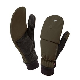 Sealskinz Men's Outdoor Sports Mitten Gloves, Green (Olive), Large