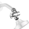 Adjustable Shower Head Extension Adapter Chrome,Senhozi Shower Head Elbow Adapter,
